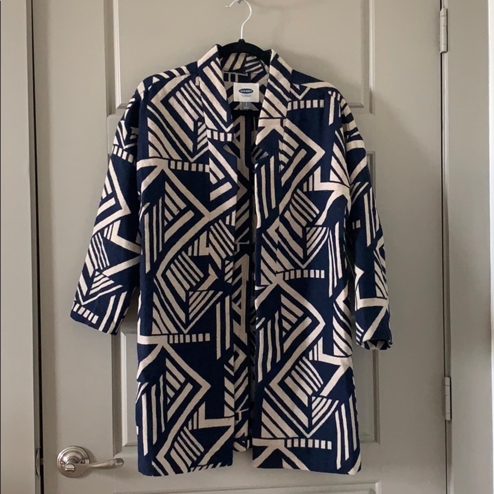 Old Navy Textures Coat - 3/4 sleeves Size S